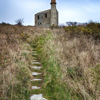 Buy canvas prints of Cornish Engine House by Helen Hotson