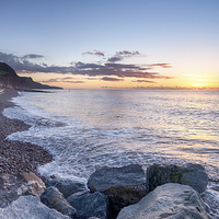 Buy canvas prints of Sidmouth Seafront by Helen Hotson