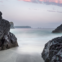 Buy canvas prints of Dusk at Kynance Cove by Helen Hotson