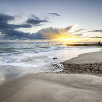 Buy canvas prints of Solent Beach by Helen Hotson