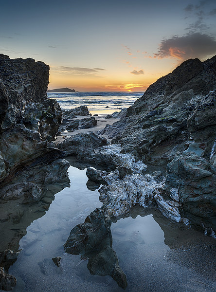 Lusty Glaze Beach at Newquay in Cornwall Picture Board by Helen Hotson