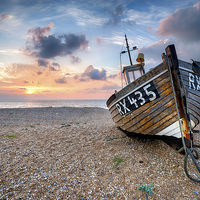 Buy canvas prints of Seaside Sunrise by Helen Hotson