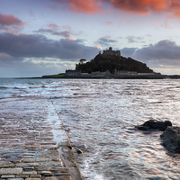 Buy canvas prints of St Michael's Mount in Cornwall by Helen Hotson