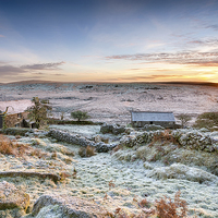 Buy canvas prints of Winter Sunrise on Bodmin Moor by Helen Hotson