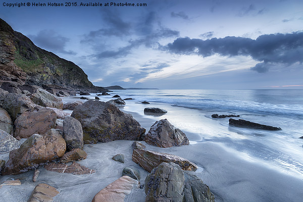 Pentewan on the Cornwall Coast Picture Board by Helen Hotson