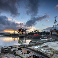 Buy canvas prints of The Boat Graveyard by Helen Hotson
