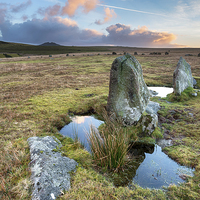 Buy canvas prints of Stone Circle on Bodmin Moor by Helen Hotson