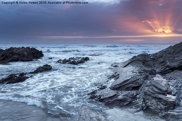 Whitsand Bay Picture Board by Helen Hotson