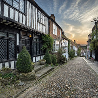 Buy canvas prints of Beautiful Cobbled Street by Helen Hotson