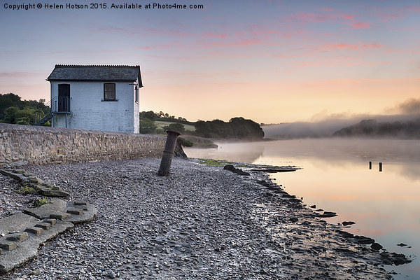 Early Morning Mist in the Tamar Valley Picture Board by Helen Hotson