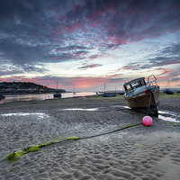 Buy canvas prints of Dusk at Instow by Helen Hotson