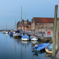 Buy canvas prints of The Quay at Blakeney in Norfolk by Helen Hotson