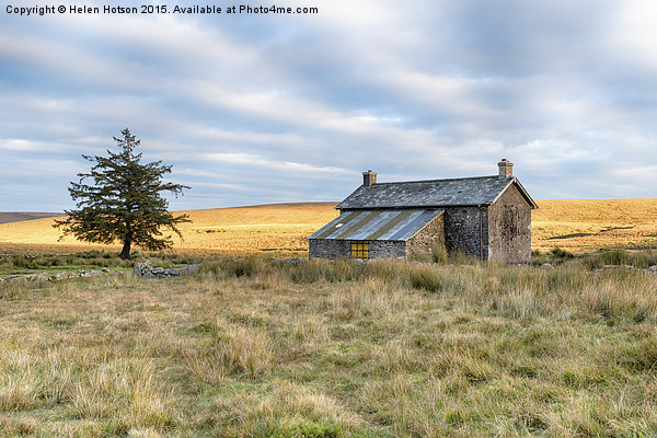Lonely Cottage on the Moors Picture Board by Helen Hotson