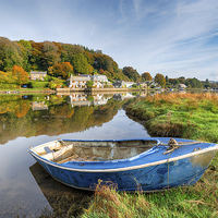 Buy canvas prints of Autumn in Cornwall by Helen Hotson