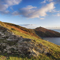 Buy canvas prints of Rame Head on the Cornish Coast by Helen Hotson