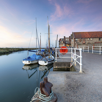 Buy canvas prints of The Quay at Blakeney by Helen Hotson