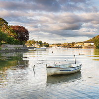 Buy canvas prints of Boats at Millbrook in Cornwall by Helen Hotson