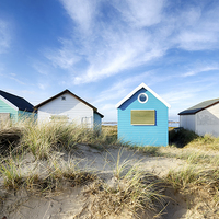 Buy canvas prints of Beach Huts by Helen Hotson