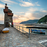 Buy canvas prints of Lynmouth at Sunrise by Helen Hotson