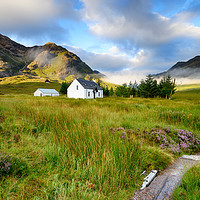 Buy canvas prints of Remote Mountain Cottage by Helen Hotson