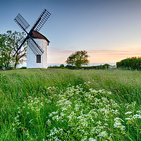 Buy canvas prints of Sunrise at Ashton Windmill by Helen Hotson