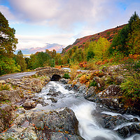 Buy canvas prints of Ashness Bridge in Cumbria by Helen Hotson