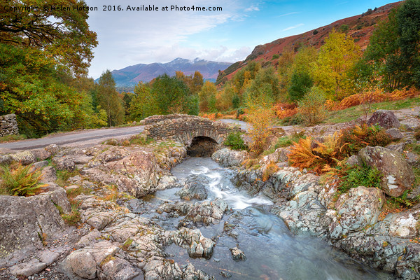 Autumn at Ashness Bridge Picture Board by Helen Hotson