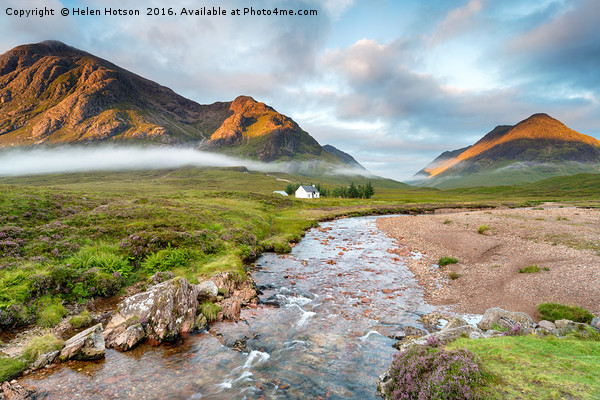 The River Coe at Glencoe in Scotland Picture Board by Helen Hotson