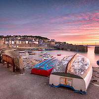 Buy canvas prints of Mousehole in Cornwall by Helen Hotson