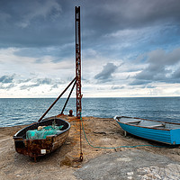 Buy canvas prints of Fishing Boats at Portland by Helen Hotson