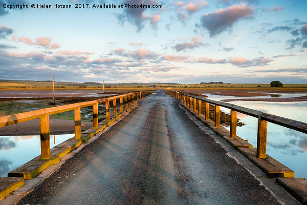 Lindisfarne Causeway Picture Board by Helen Hotson