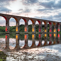 Buy canvas prints of Royal Border Bridge at Berwick on Tweed by Helen Hotson