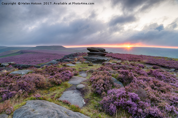 Over Owler Tor in the Peak District Picture Board by Helen Hotson