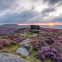 Buy canvas prints of Over Owler Tor in the Peak District by Helen Hotson