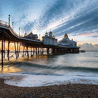 Buy canvas prints of Dawn at Eastbourne by Helen Hotson
