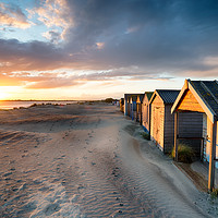 Buy canvas prints of Sunset at West Wittering by Helen Hotson