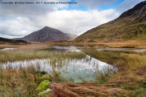 Autumn at Llyn Idwal Picture Board by Helen Hotson