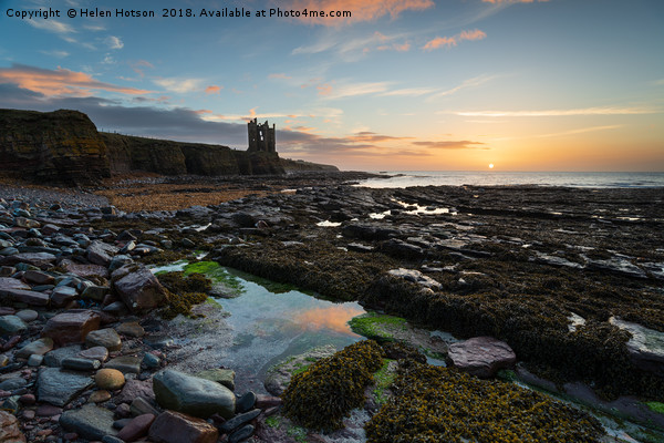 Keiss Castle at Caithness in Scotland Picture Board by Helen Hotson