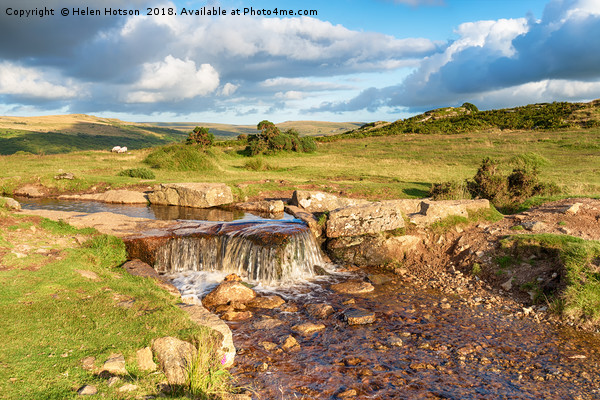 The Grimstone and Sortridge Leat on Dartmoor Picture Board by Helen Hotson