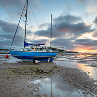 Buy canvas prints of Sunset at Instow in devon by Helen Hotson