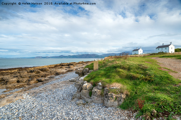 Penmon Point Cottages Picture Board by Helen Hotson