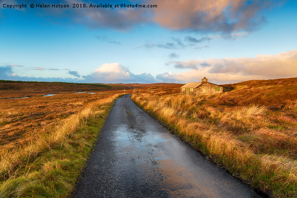 Road on the Isle of Lewis Picture Board by Helen Hotson