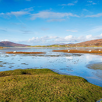 Buy canvas prints of Seilebost on the Isle of Harris by Helen Hotson