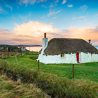 Buy canvas prints of North Uist Cottage by Helen Hotson