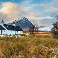 Buy canvas prints of Blackrock Cottage in Scotland by Helen Hotson