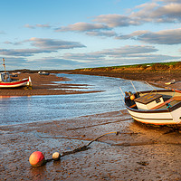 Buy canvas prints of Fishing Boats at Burnham Overy Staithe by Helen Hotson