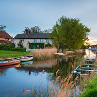 Buy canvas prints of  West Somerton on the Norfolk Broads by Helen Hotson