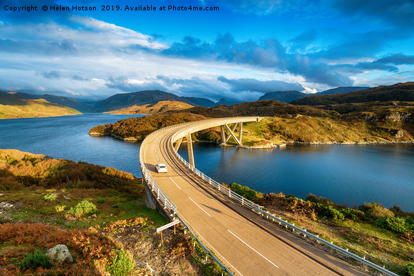 The Kylesku Bridge in Scotland Picture Board by Helen Hotson