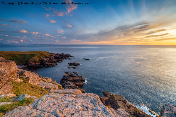Sunset from Stoer Head  Picture Board by Helen Hotson