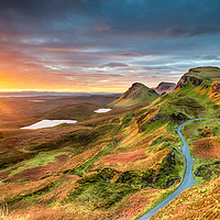 Buy canvas prints of Beautiful Autumn sunrise over the Quiraing by Helen Hotson